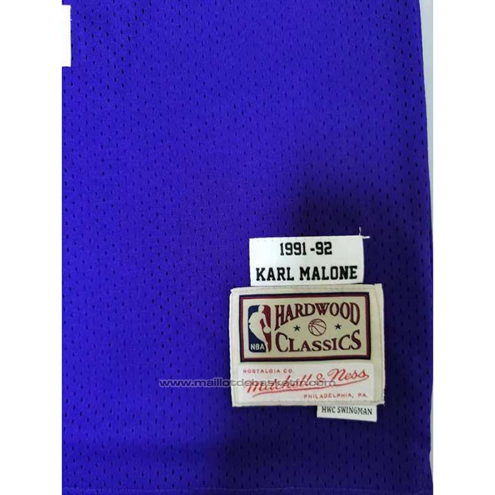 Maillot Utah Jazz Karl Malone #32 Mitchell & Ness 1991-92  volet